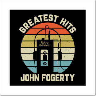 Greatest Hits John Retro Walkman Fogerty Vintage Art Posters and Art